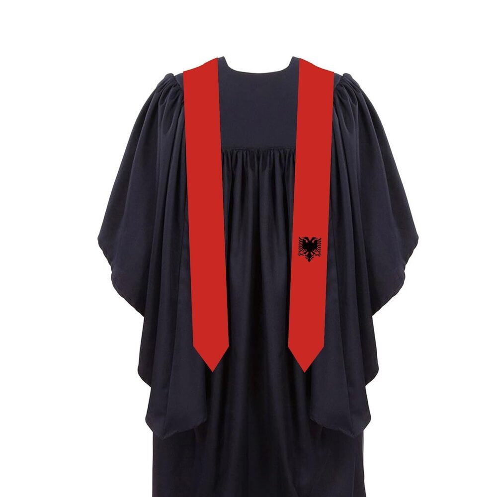 7571 Albania Graduation Stole Flag Graduation Sash Scarf Graduation Gift